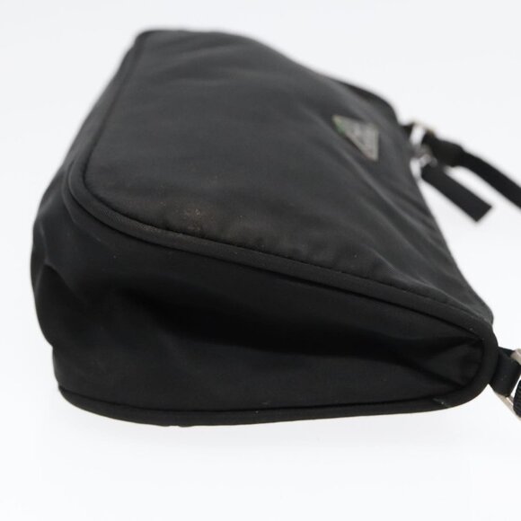 PRADA Accessory Pouch Nylon Black Silver Auth - Picture 12 of 16